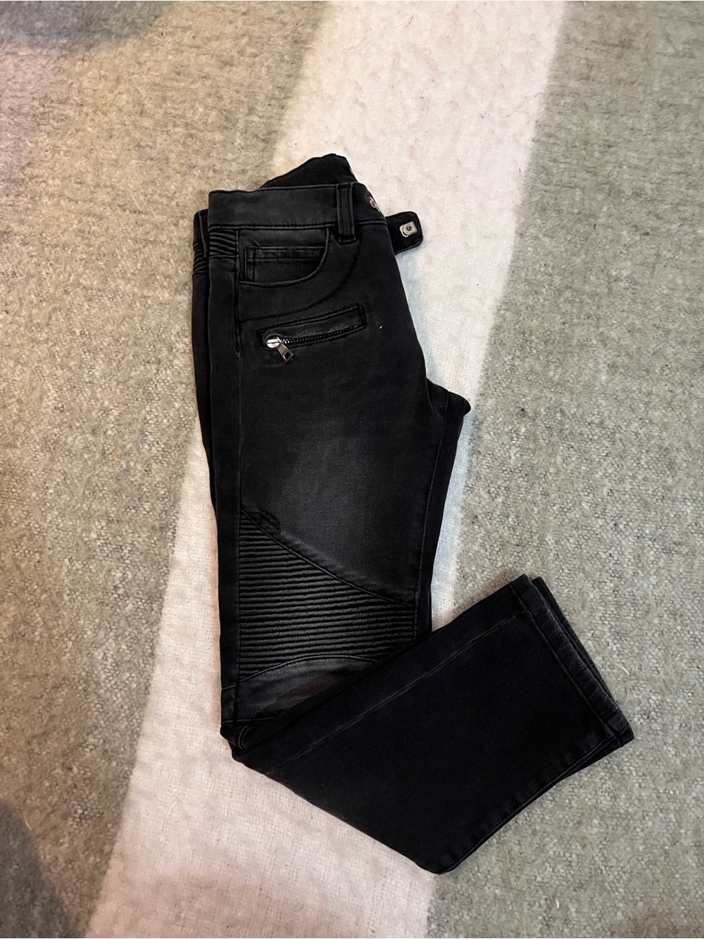 Balmain Kids Black Skinny Jeans